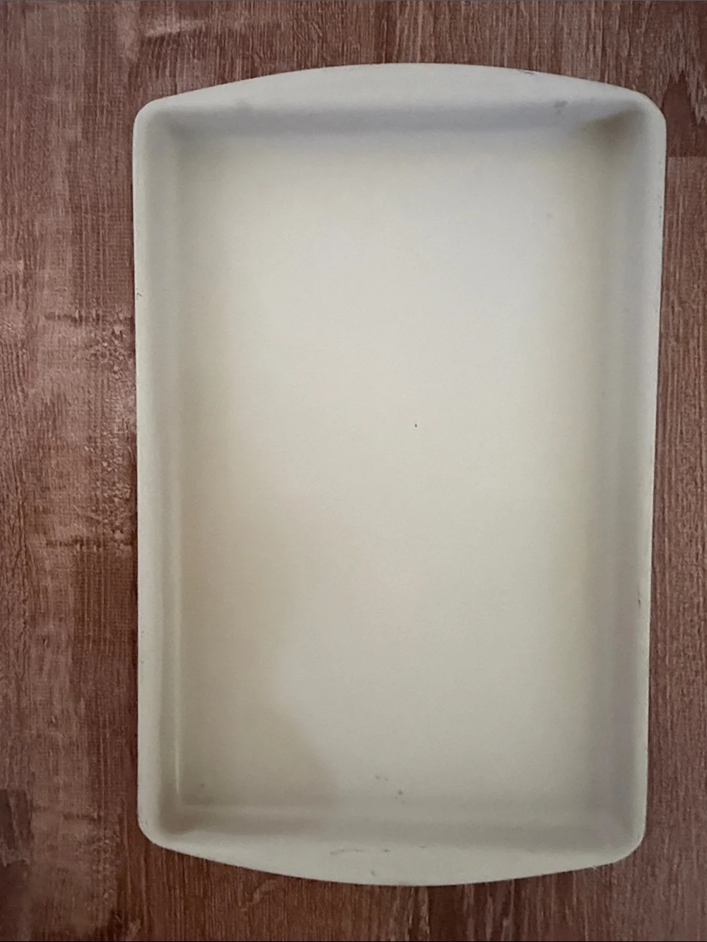 The Pampered Chef Cream Ceramic  Pan with Embossed Logo